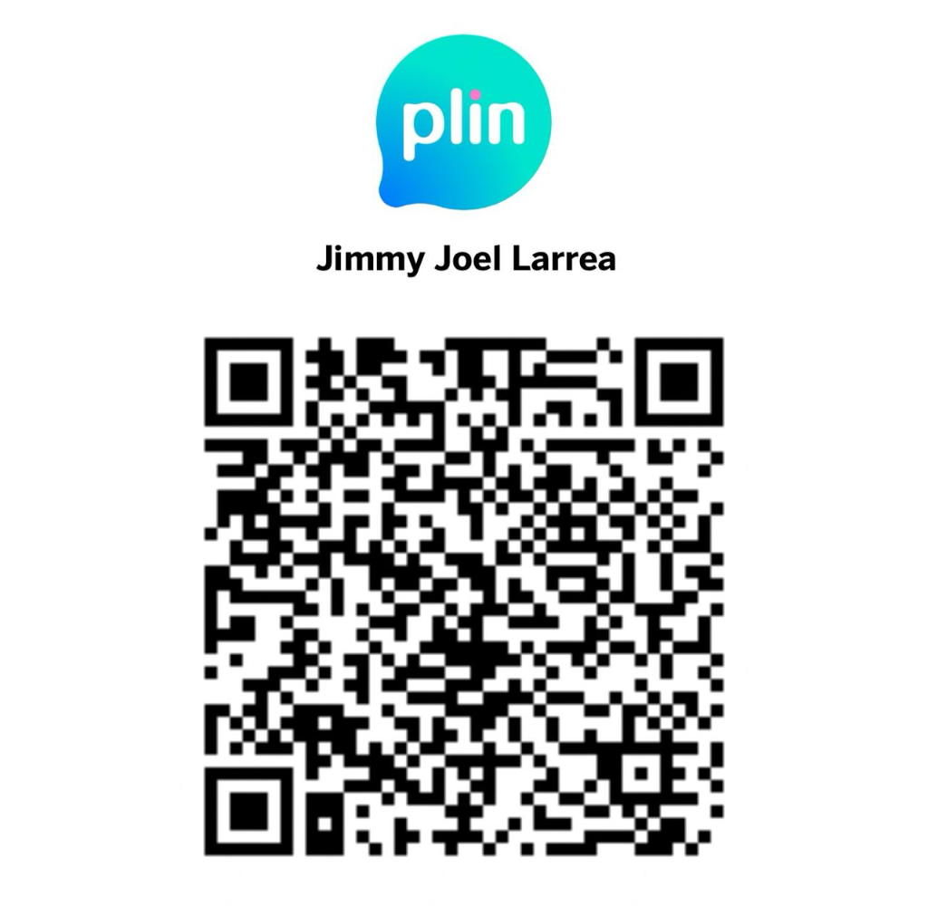 Código QR Oficial Plin Jimmy Joel Larrea